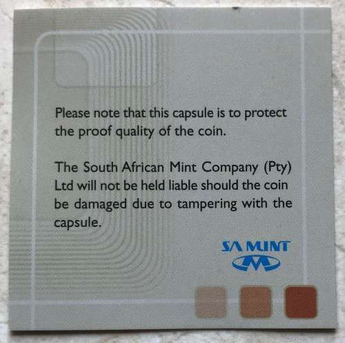 SA 2010 PROOF COIN SET WITH SA MINT COA - LOW MINTAGE 1449