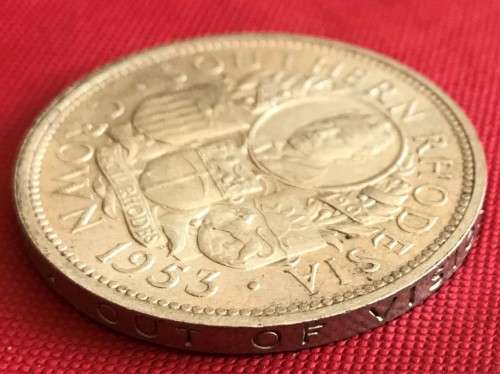 Beautiful Uncirculated Southern Rhodesia 1953 Cecil Rhodes Silver Crown (5 shillings)