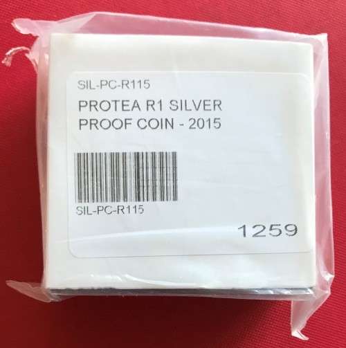Proof  2015 Silver R1 - Mandela - Life of a Legend Protea Series - sealed  in orginal SAM packaging