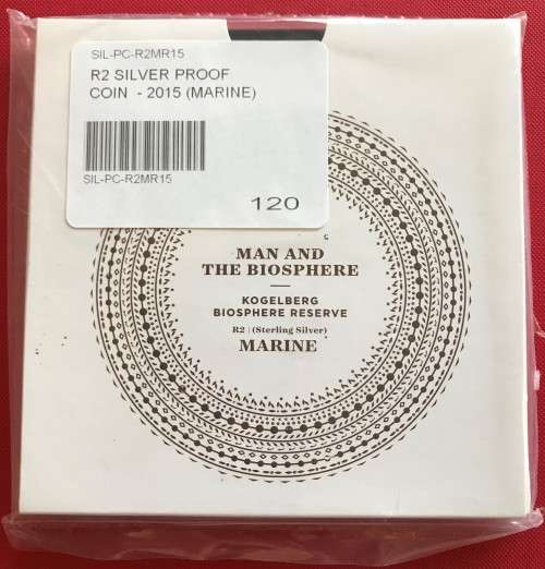 2015 Proof Sterling Silver R2 - BIOSPHERE - MARINE  - In original SAM Packaging