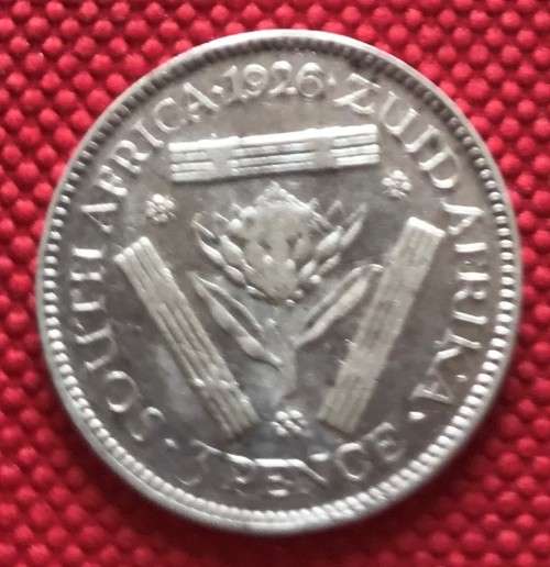 George V 1926 Silver Tickey (3d)