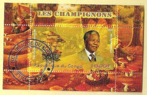 2009 Republique du Congo Mintsheet Featuring Nelson Mandela