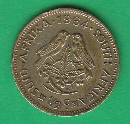 1st Decimal Series 1964 halfcent coin