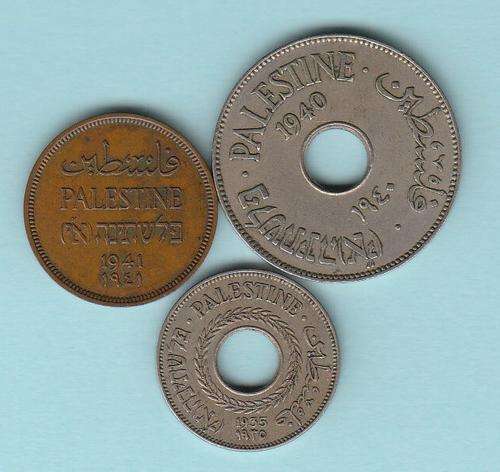 PALESTINE - 1935 1940 and 1941 - 3 nice coins!
