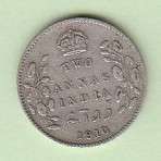 India 1910 Silver 2 Annas - Edward VII