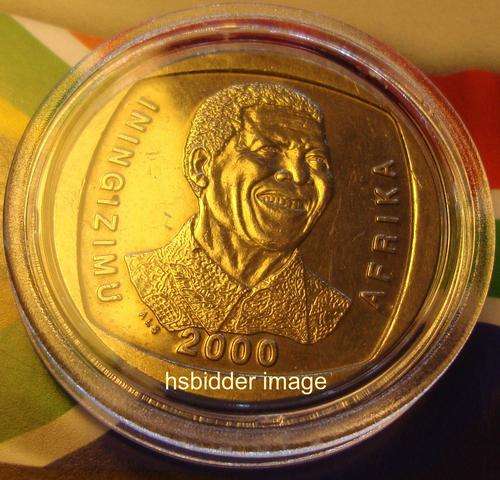 2000 Mandela R5 in CAPSULE -  The "Smiling Madiba"
