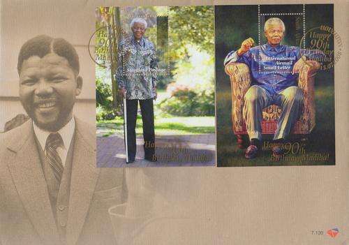 2008 Nelson Mandela 90th Birthday FDC 7.130