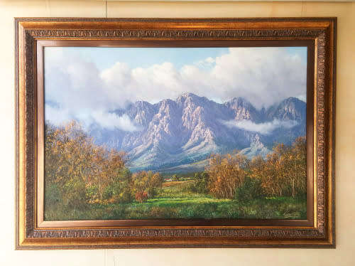 Casey van der Leek Beautiful Oil Painting Mountain Scene
