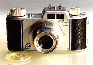 AkArette II (1950-54) CAMERA  + ORIGINAL LEATHER POUCH