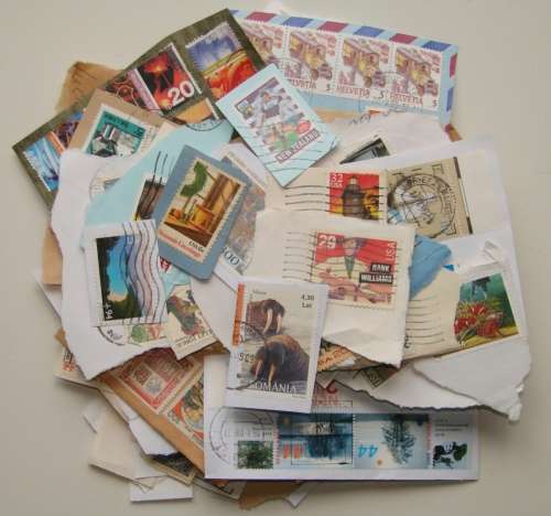 USED WORLD STAMPS ON PAPER : BID PER PEICE OR TAKE ALL : SAMPLE SHOWN