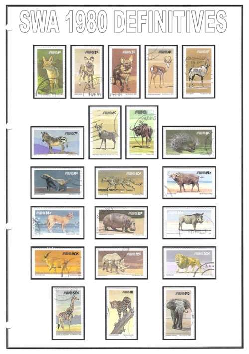 FULL SET OF NAMIBIA DEFINITIVES