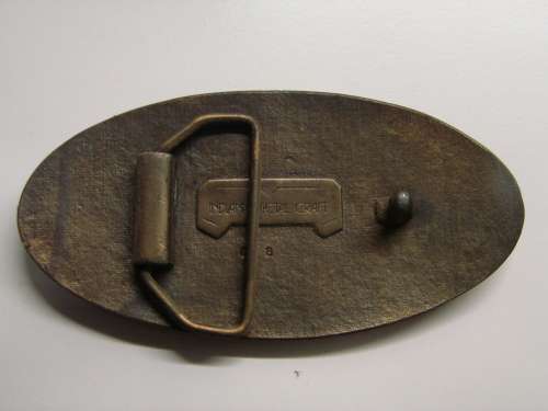 CHEVROLET BELT BUCKLE : BRASS : INDIANA METAL CRAFT