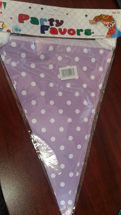 Party banner flags - polka dot - was R20 now R11