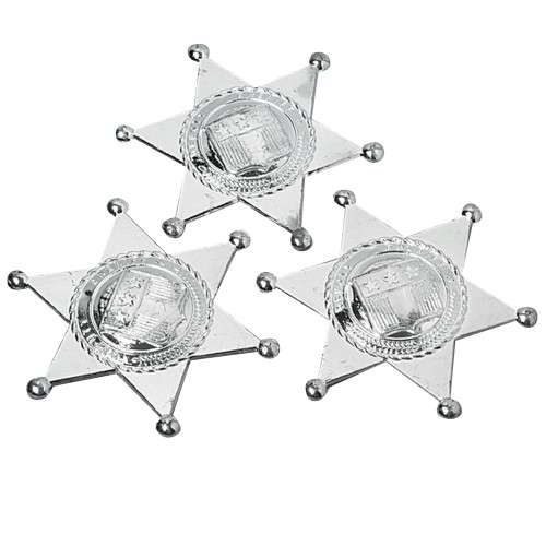 Silver plastic deputy sheriff badge was R7 now R4