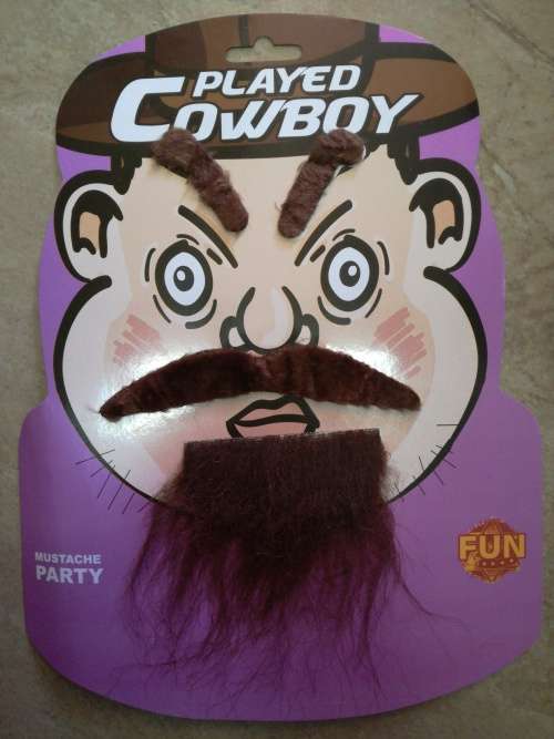 Fake Mustache and beard dress up set - cowboy was R22 now R11
