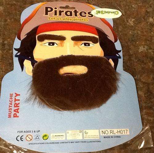 Fake Mustache and beard dress up set -  Pirate was R22 now R11