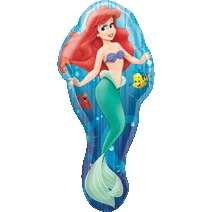 84x38cm Ariel , mermaid kids party Supershape Foil Balloon xl, WAs R70 now R35
