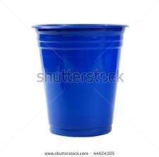 Plastic cups 200ml , blue 10 in pack - R6 for 10 cups