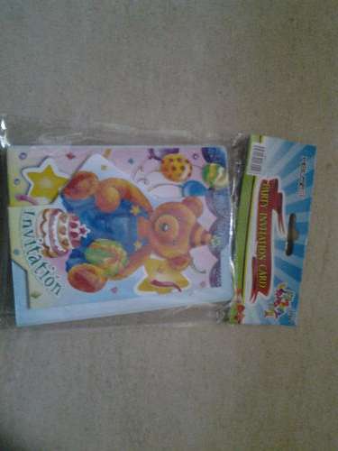 Teddy bear party invites, was R12 now R6