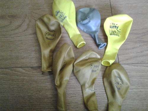 30th birthday balloons mixed bulk lot, 7 balloons