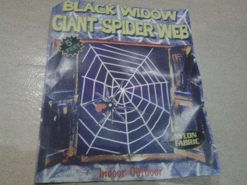 Black Large nylon spider web, perfect for decor for spiderman party