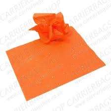 Tissue paper - 10 sheets per pack - sheets 20inx26in - orange