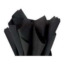 Tissue paper - 10 sheets per pack - sheets 20inx26in - black