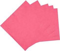 Pink paper serviettes (20)