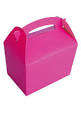 Coloured party boxes - 5 per pack - dark pink