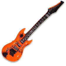 Inflatable guitar great for rock and roll party ,90cm