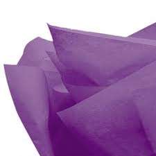 Tissue paper - 10 sheets per pack - sheets 20inx26in - purple