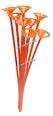 Balloon stick with cap -orange
