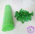 Balloon stick with cap - lime green