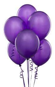 Helium quality balloon 10 in pack purple