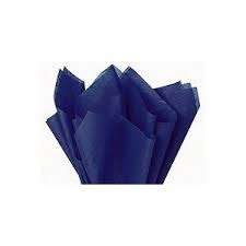 Tissue paper - 10 sheets per pack - sheets 20inx26in - navy blue