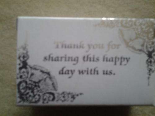 Foldable wedding thank you gift boxes 50 in pack    silver, 6x4x2.5cm