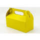 Coloured party boxes - 5 per pack - yellow