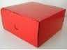Coloured party boxes - 5 per pack - red -15X15X7