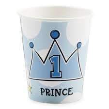 Prince kids party paper cups / glasses (10)