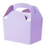Coloured party boxes - 5 per pack - lilac purple