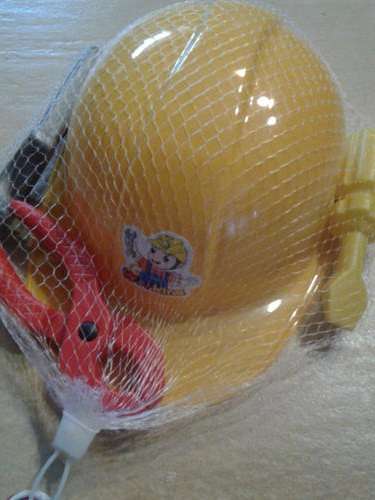Kiddies hard hat with tools