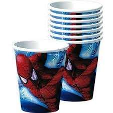 Spiderman kids party paper cups (10)