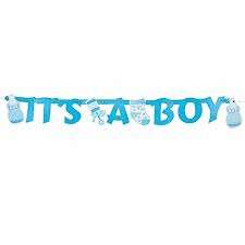 baby shower its a boy card banner