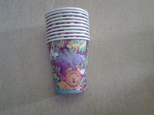 Wild animal jungle party paper cups big (10)