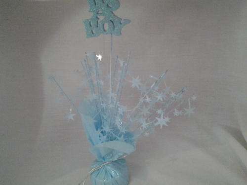 Table foil weight with stars great for center piece for babyshower
