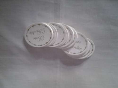 wedding thank you card 50 in pack    gold.    AFRIKAANS DANKIE KARTJIES