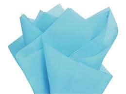 Tissue paper - 10 sheets per pack - sheets 20inx26in - blue