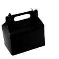 Coloured party boxes - 5 per pack - black