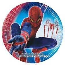 Spiderman kids party paper plates big (8)