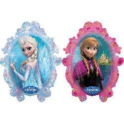 63x78cm Frozen kids party Supershape Foil Balloon - 2 sided design - anna and elsa, was R70 now R55